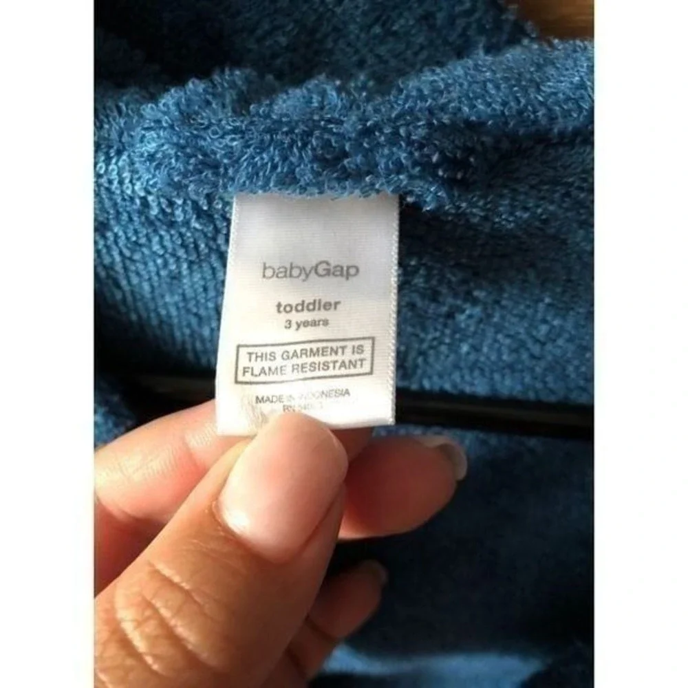 Gap‎ Boy Blue Bear Robe Thick 3T